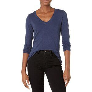 Velvet Originals Blaire V Neck Long Sleeve Shirt